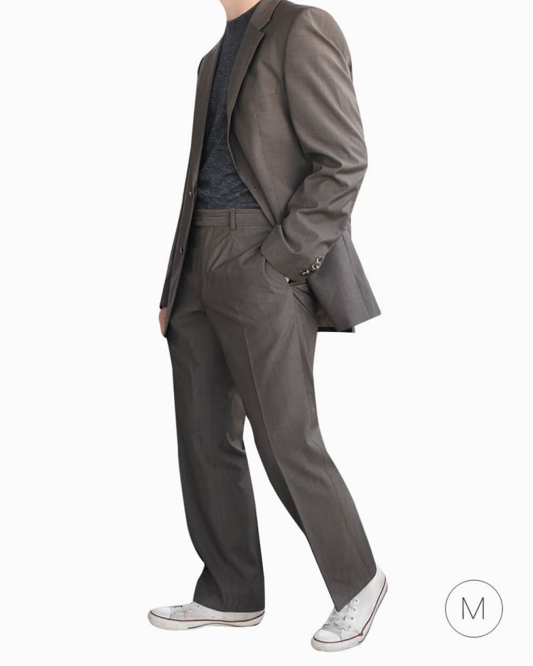 Terno Hugo Boss original Guabello Super 130 cinza masculino